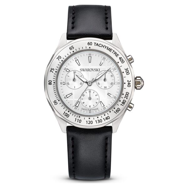 5728378 Swarovski Saat Dextera:Ls Bla/Whıte/Sts