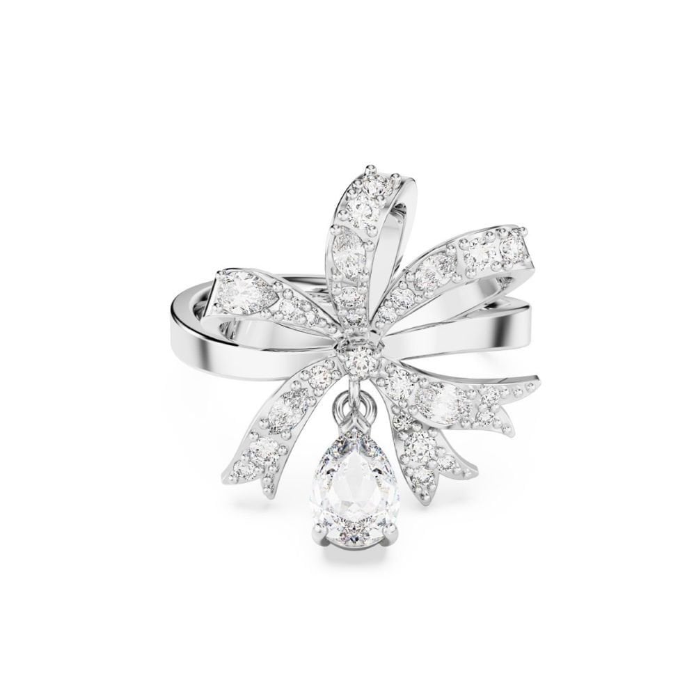 5647728 Swarovski Yüzük Volta:Ring S Bow Whi/Rhs 52 5647728