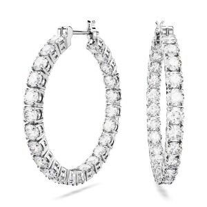 5647715 Swarovski Küpe Matrix:Pe Hoop M Whi/Rhs 5647715