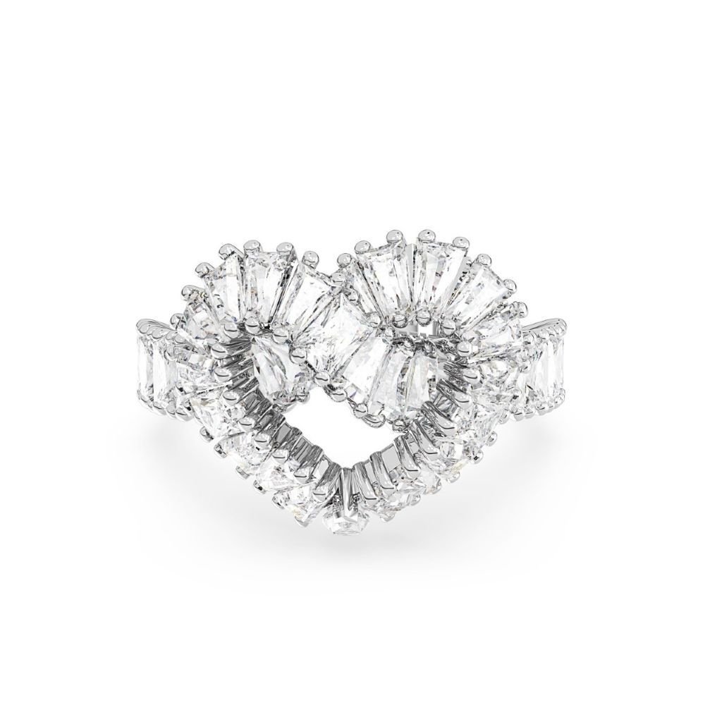 5647590 Swarovski Yüzük Matrix:Ring Hrt Woven Whi/Rhs 55 5647590