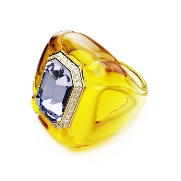 5709976 Swarovski Yüzük Dulcıs:Rıng Yel/Pur/Gos 52 5709976