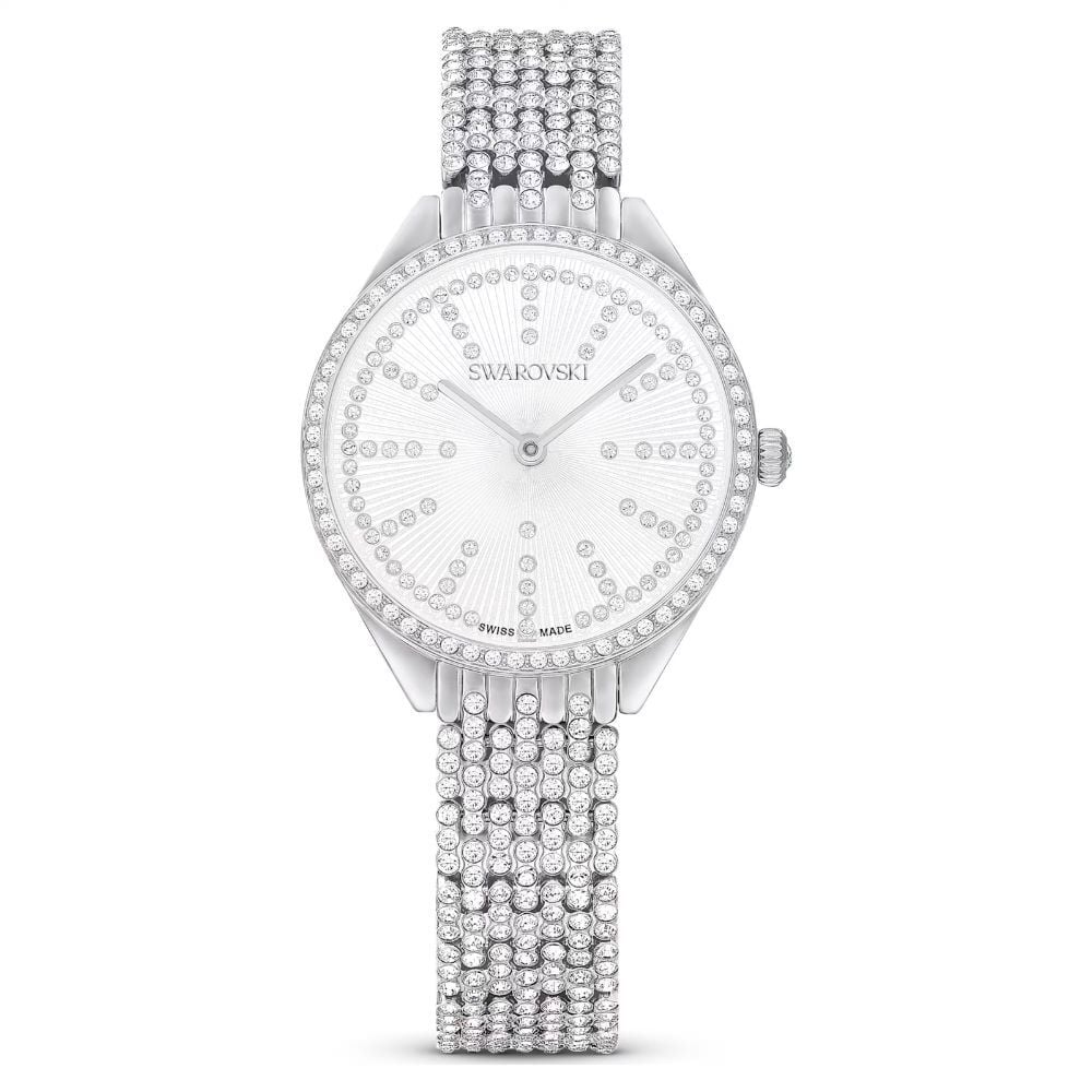 5644062 Swarovski Kol Saati Attract:Pave Fp Sil/White/Sts 5644062