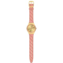 SYXG114 Swatch Skin Irony Blush Quilted Kadın Kol Saati