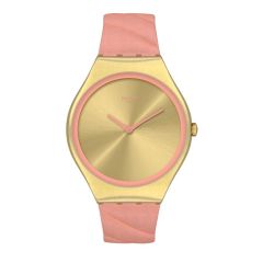 SYXG114 Swatch Skin Irony Blush Quilted Kadın Kol Saati