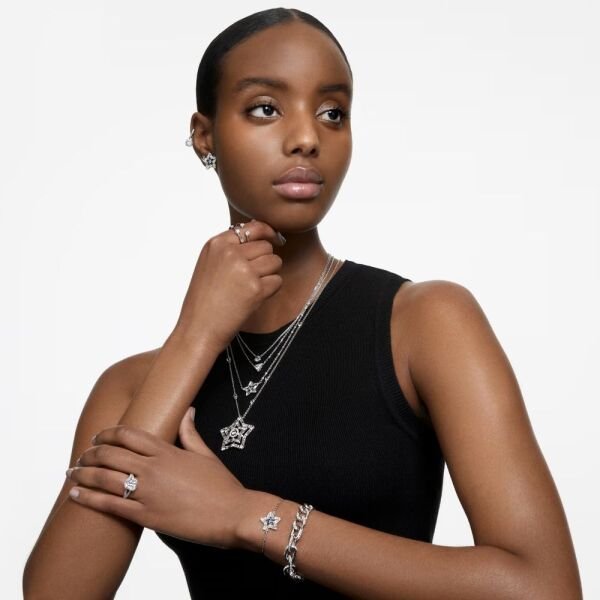 5709902 Swarovski Yüzük Re Stılla:Rıng Sq Whıte/Rhs 55 5709902