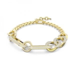 5642605 Swarovski Kolye Dextera:Pave,Mixed links, Large White Gold Tone Plated 5642605