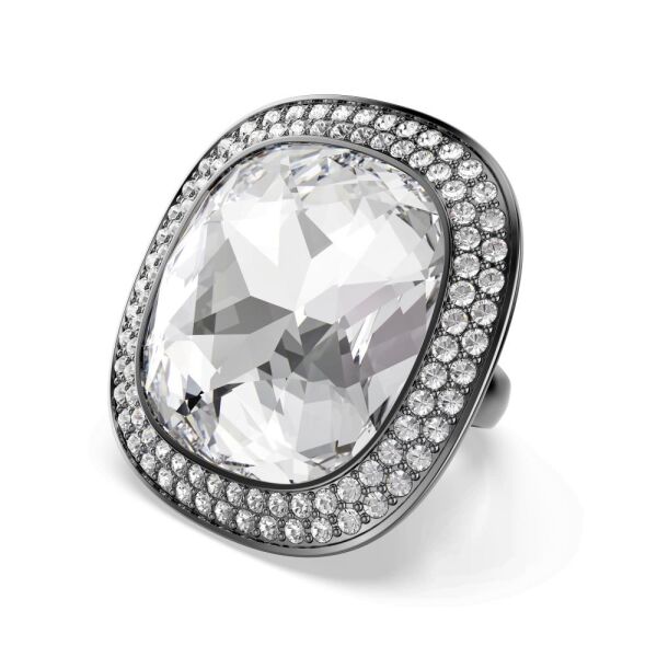 5760118 Swarovski Yüzük Una:Rıng Xl Cushıon Lıght Cry/Bru 55-60