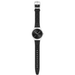 SYXS136 Swatch Skin Irony Black Quilted Kadın Kol Saati
