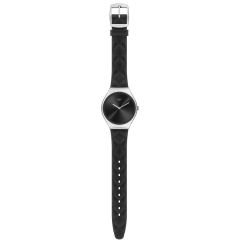 SYXS136 Swatch Skin Irony Black Quilted Kadın Kol Saati