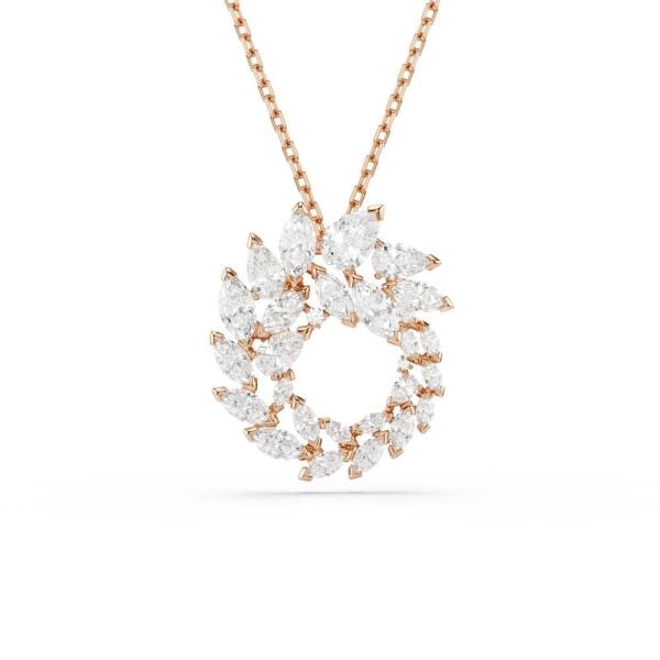 5764188 Swarovski Kolye Mesmera:Pend Cırcular Whıte/Ros
