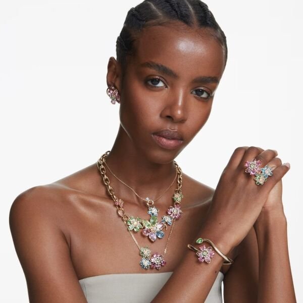5709027 Swarovski Yüzük Idyllıa:Rıng Trıple Mul/Gos 55 5709027