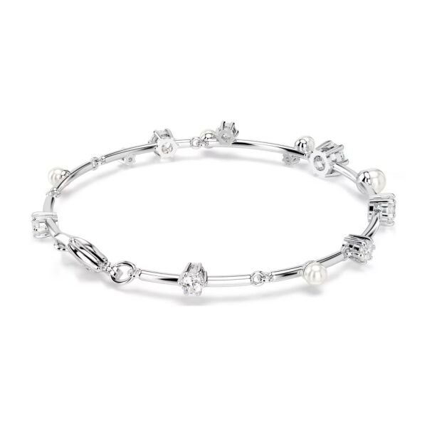 5707511 Swarovski Bilezik Constella:Bracelet Pearl Whı/Rhs M 5707511