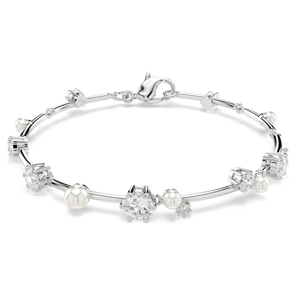 5707511 Swarovski Bilezik Constella:Bracelet Pearl Whı/Rhs M 5707511