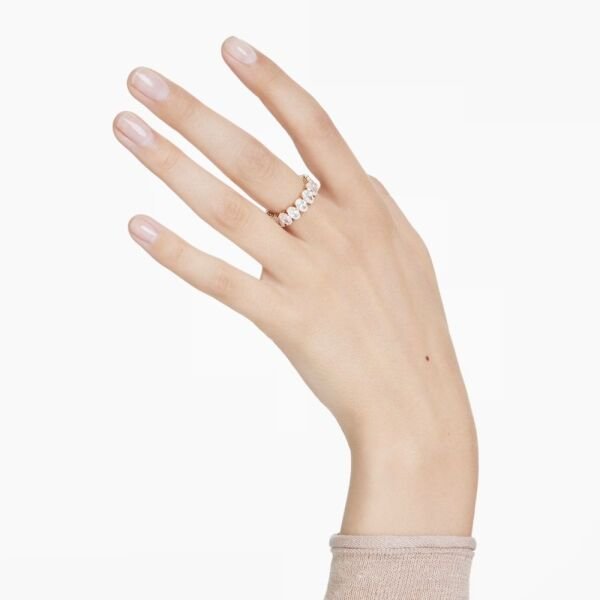 5707188 Swarovski Yüzük Matrıx:Rıng Oval Whı/Gos 52 5707188