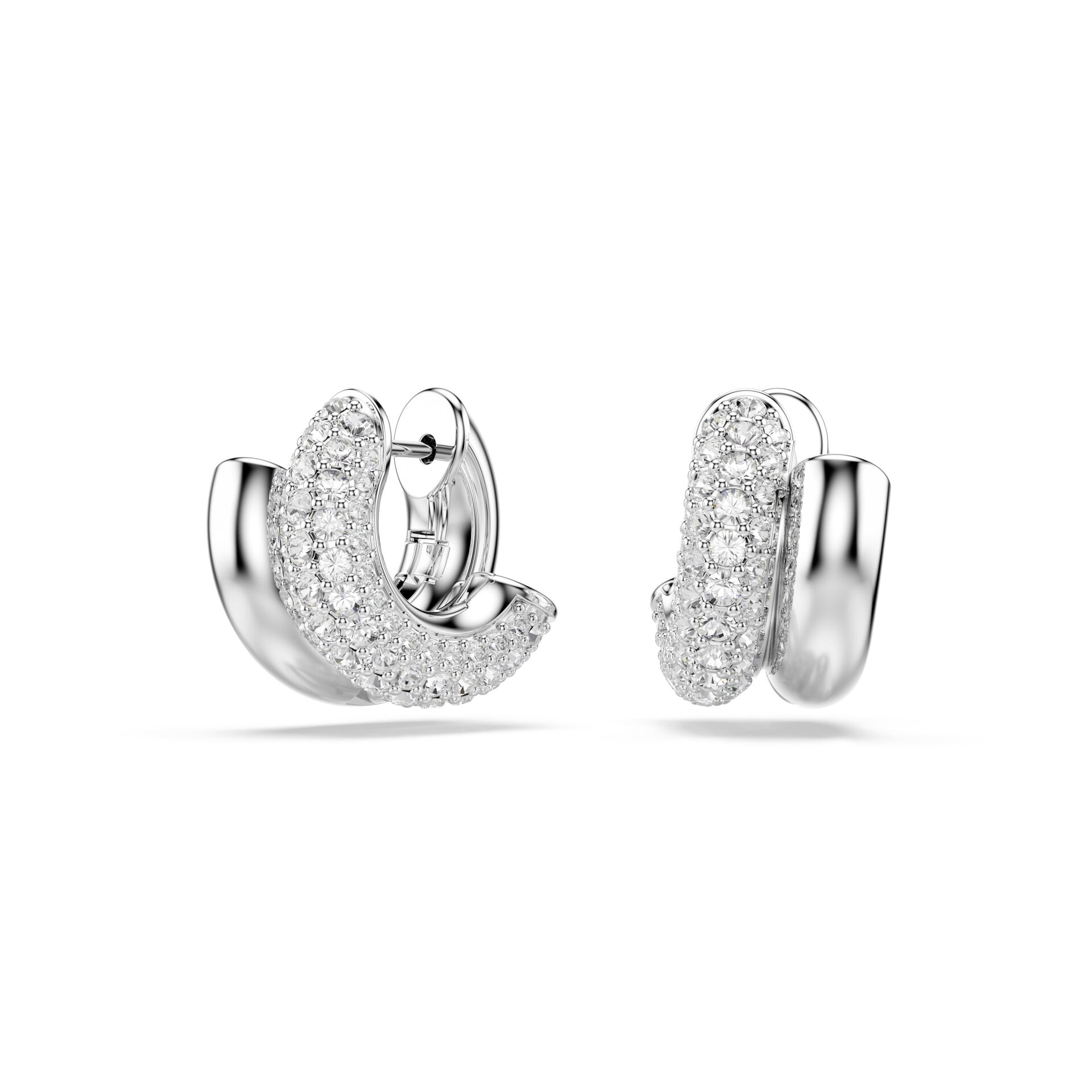 5738197 Swarovski Küpe Dextera:Mn Hoop Whı/Rhs