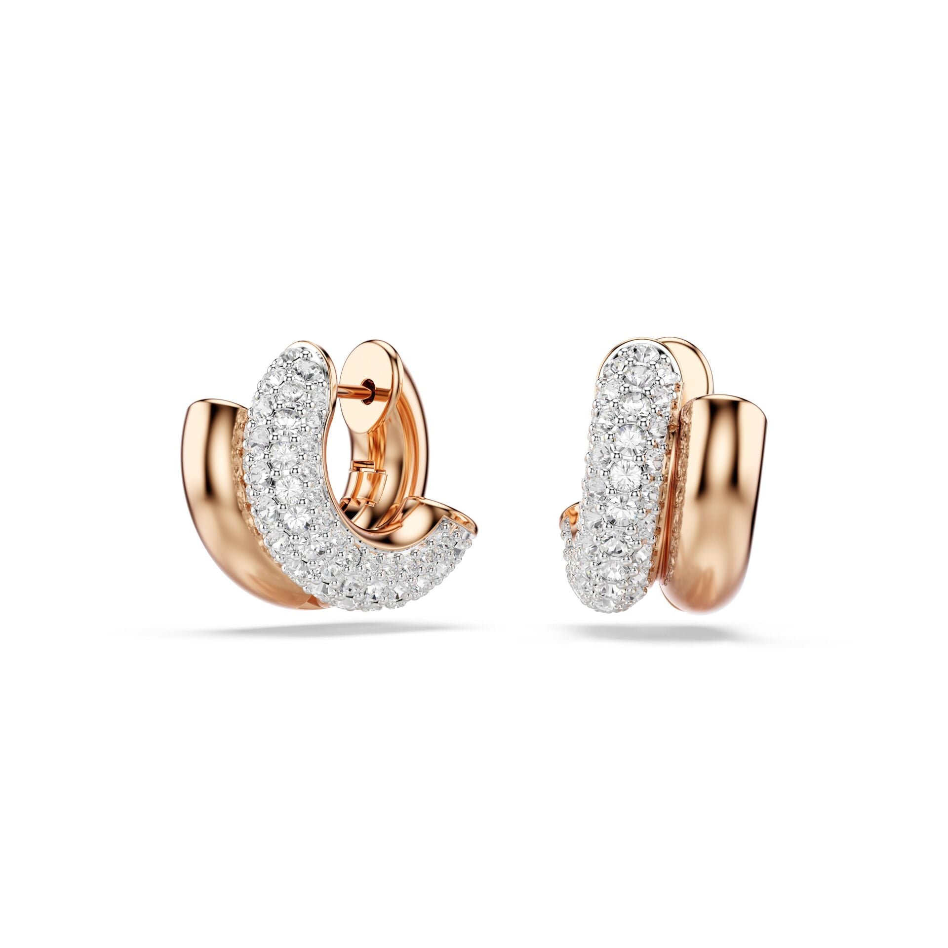 5738198 Swarovski Küpe Dextera:Mn Hoop Whı/Ros