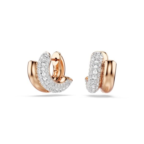 5738198 Swarovski Küpe Dextera:Mn Hoop Whı/Ros