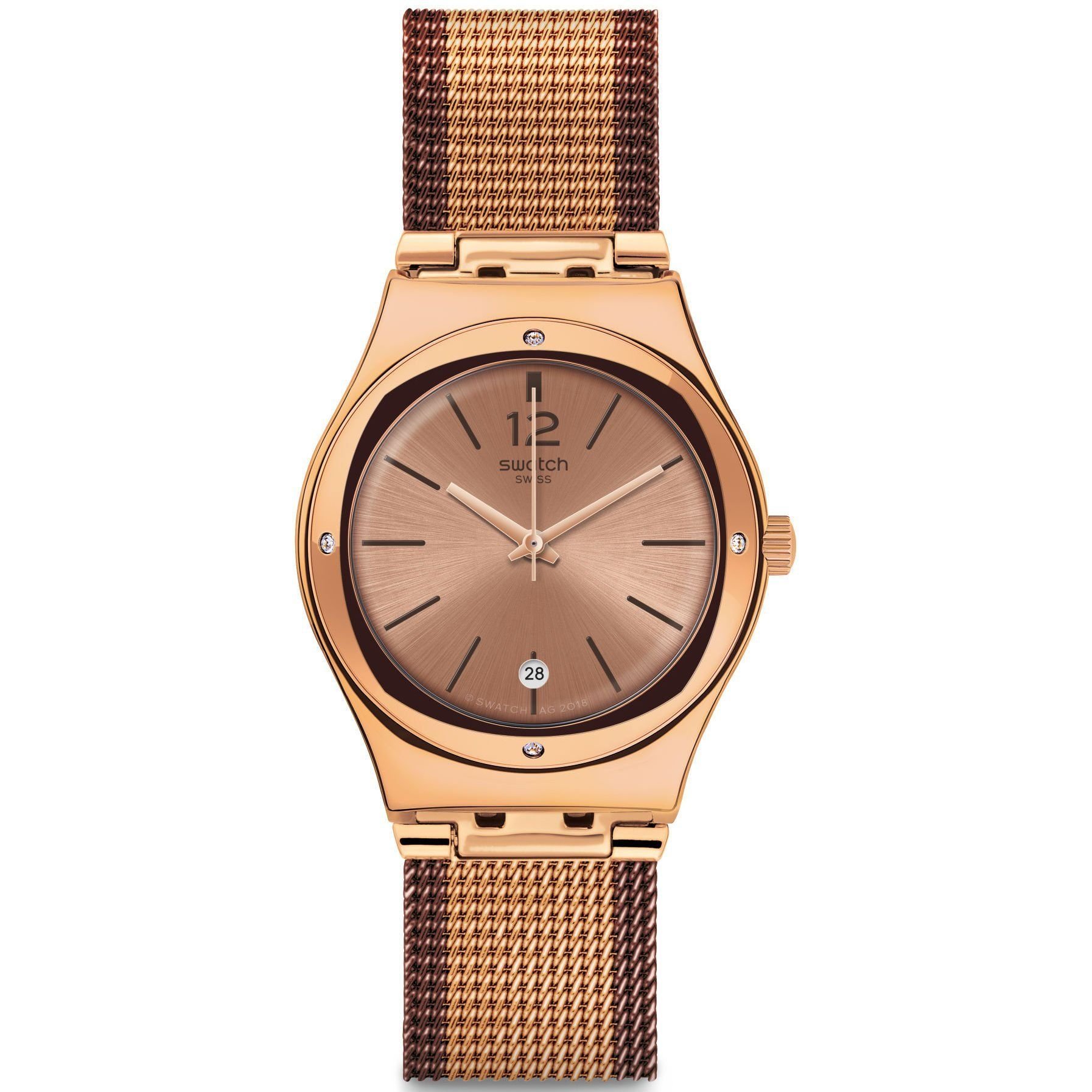 YLG408M Swatch Irony Full Rose Jacket Kadın Kol Saati