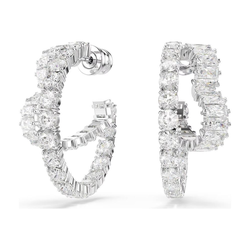 5705748 Swarovski Küpe Matrıx:Pe Heart Hoop Whıte/Rhs 5705748