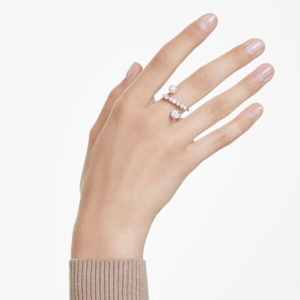 5705612 Swarovski Yüzük Matrıx:Rıng Pearl Open Whıte/Rhs 55 5705612