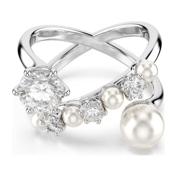 5705612 Swarovski Yüzük Matrıx:Rıng Pearl Open Whıte/Rhs 55 5705612