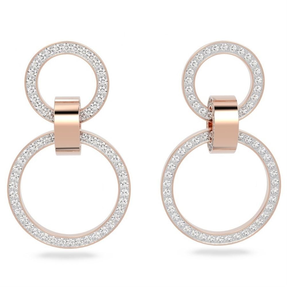 5636502 Swarovski Küpe Rl Hollow:Pe Chndl Cry/Ros 5636502