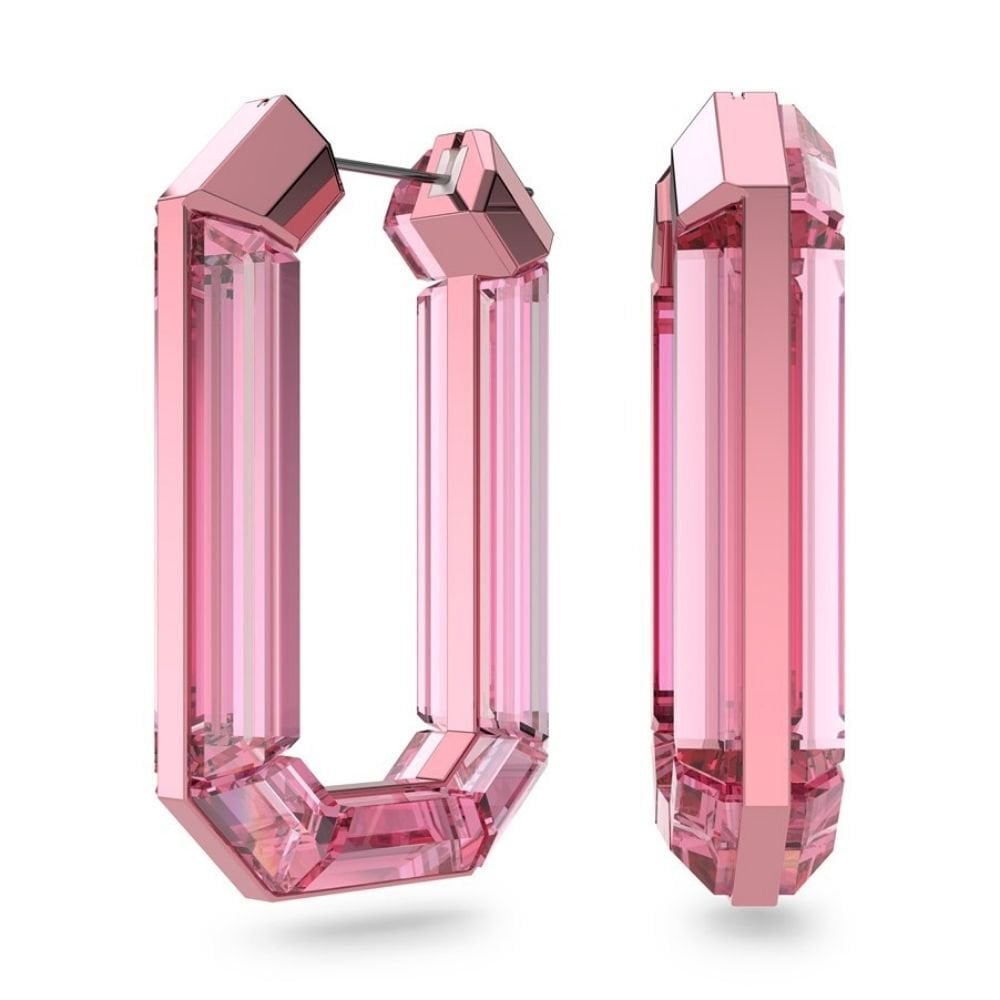 5633955 Swarovski Küpe Lucent:Pe Hoop Octagon Ros/Alu 5633955