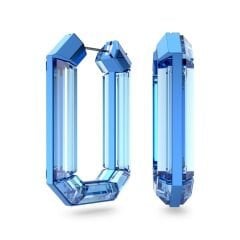 5633950 Swarovski Küpe Lucent:Pe Hoop Octagon Aqua/Alu 5633950