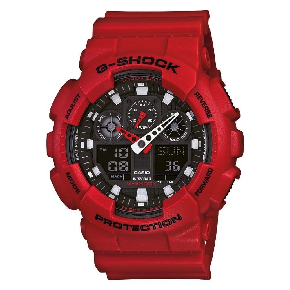 GA-100B-4ADR Casio G-Shock İstanbul Erkek Kol Saati GA-100B-4ADR