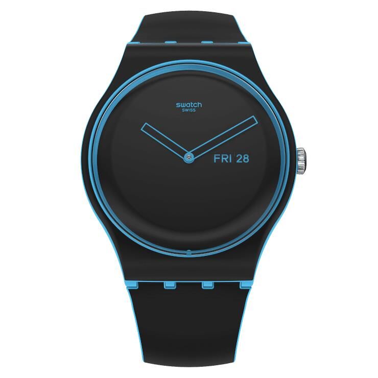 SO29S701 Swatch Minimal Line Blue Unisex Kol Saati