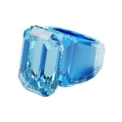 5600235 Swarovski Yüzük Lucent:Ring Aqua/Oth 55 5600235
