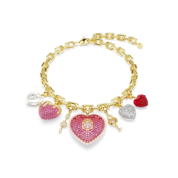 5742956 Swarovski Kolye Idyllıa:Necklace Heart Charms Mul/Gos