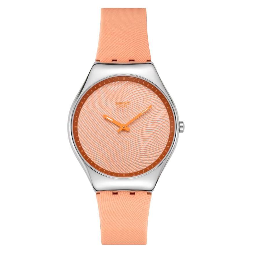 SYXS166 Swatch Iridescently Peach Bayan Kol Saati