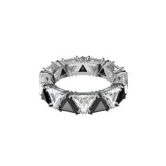 5620676 Swarovski Yüzük Mıllenıa:Ortyx Band Ring Rhodium shiny Black White 60 5620676