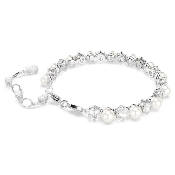 5689625 Swarovski Bilezik Matrıx:Tb Pearl Whıte/Rhs M 5689625