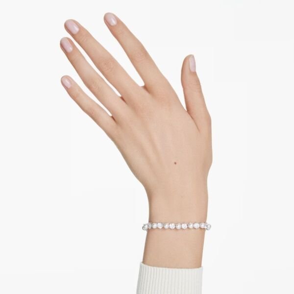5689625 Swarovski Bilezik Matrıx:Tb Pearl Whıte/Rhs M 5689625