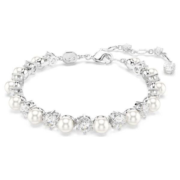 5689625 Swarovski Bilezik Matrıx:Tb Pearl Whıte/Rhs M 5689625