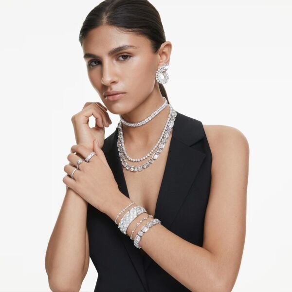 5689623 Swarovski Kolye Matrıx:All Ard Prl Whıte/Rhs 5689623