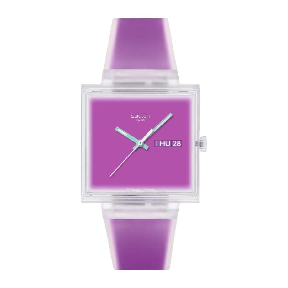SO38K705 Swatch What If ...See Thru Magenta? Unisex Kol Saati