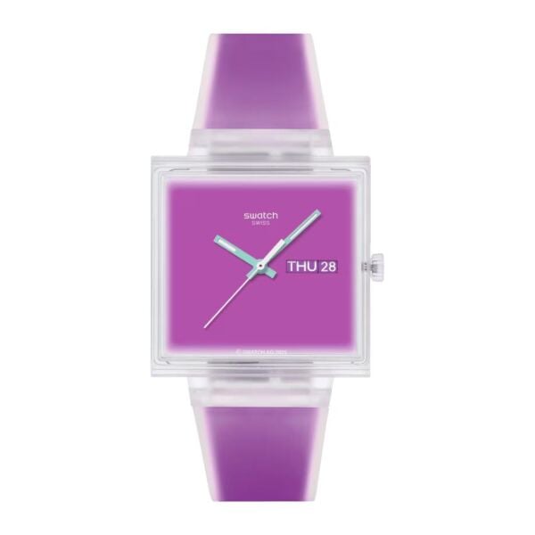 SO38K705 Swatch What If ...See Thru Magenta? Unisex Kol Saati