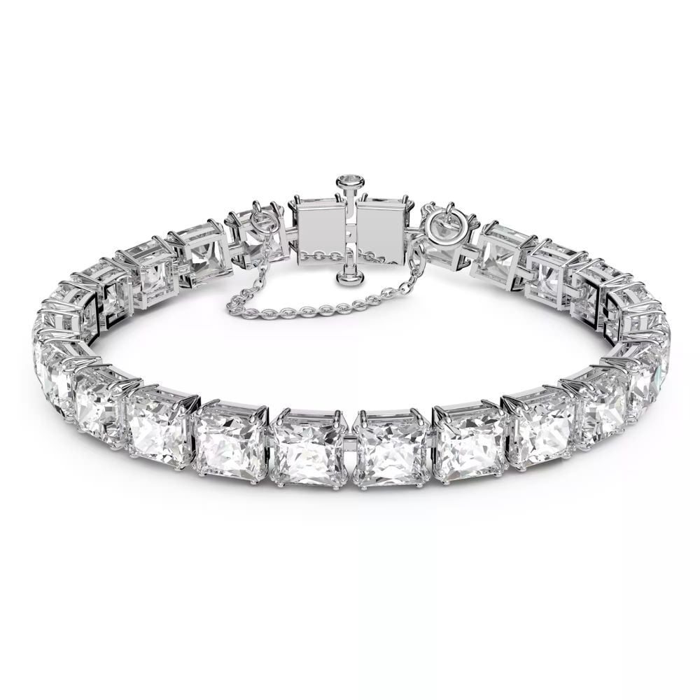 5599202 Swarovski Bilezik Millenia:Bracelet S Sqr White/Rhs 5599202