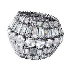 5610392 Swarovski Yüzük Hyperbola:Rıng L Rows Whıte/Rhs 58 5610392