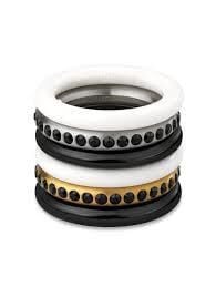 JRD055-9 Swatch Merry Black Bayan Yüzük
