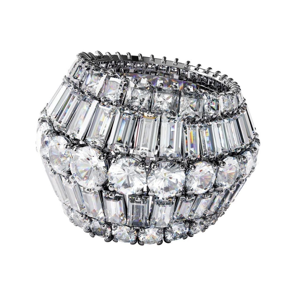 5610393 Swarovski Yüzük Hyperbola:Rıng L Rows Whıte/Rhs 52 5610393