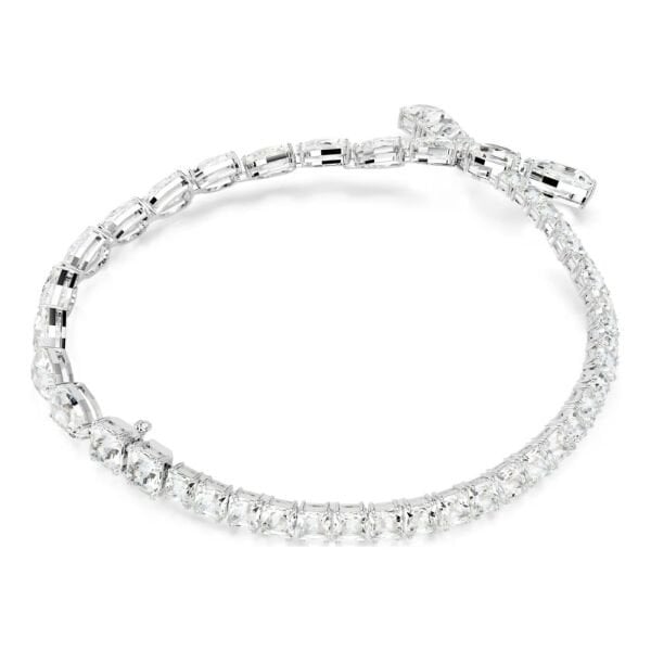 5692521 Swarovski Kolye Matrix necklace, Mixed cuts, White, Rhodium plated 5692521