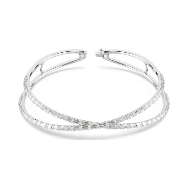 5679426 Swarovski Kolye Hyperbola choker, Infinity, White, Rhodium plated 5679426