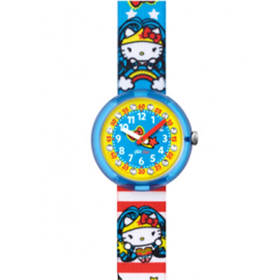 Flik Flak Dc Hello Kitty Wonder Woman Çocuk Saati FLNP018