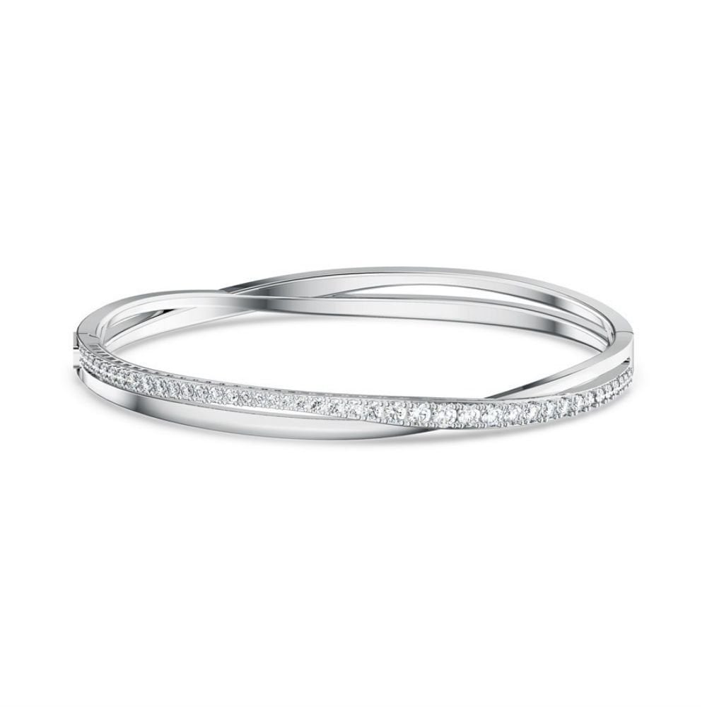 5565210 Swarovski Bilezik Twıst-Bangle Rows Czwh-Rhs M 5565210