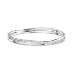 5565210 Swarovski Bilezik Twıst-Bangle Rows Czwh-Rhs M 5565210