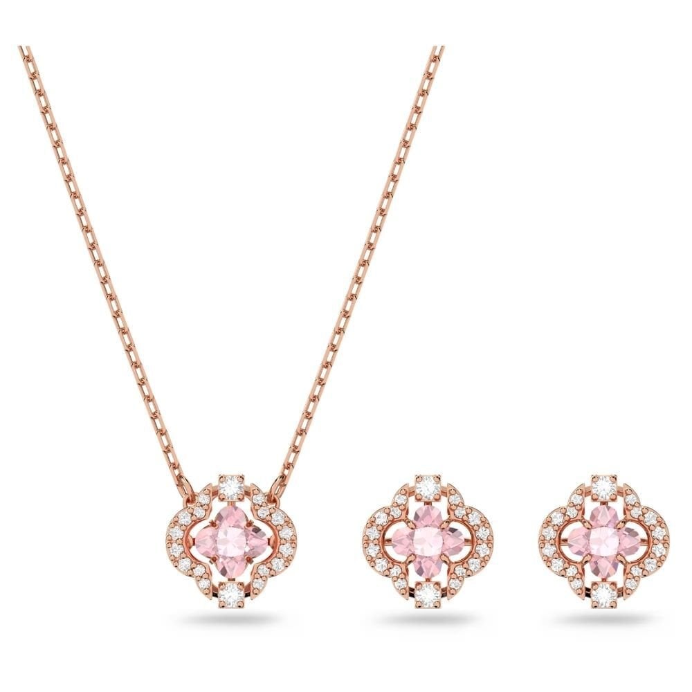 Swarovski Set Sparkling Dc-Set Clover Czmo-Ros 5516488